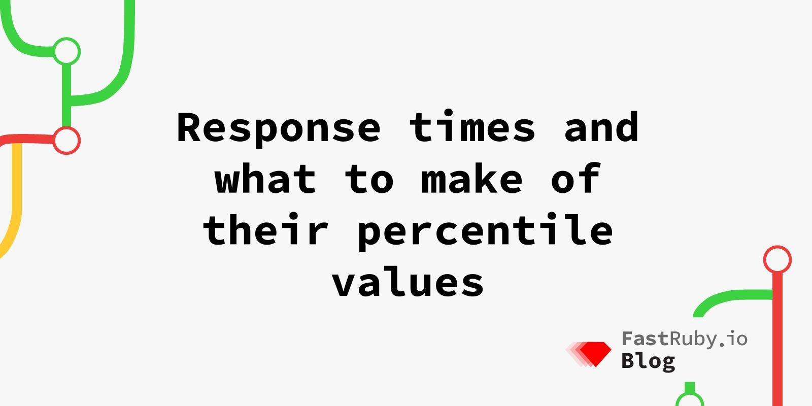 Response times and what to make of their percentile values